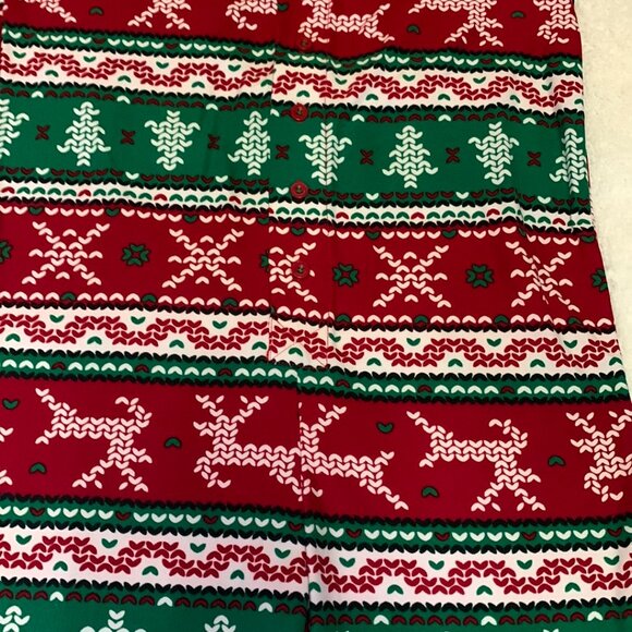 Fammy Jammies Youth Large 14 One Piece Holiday Pajamas Naughty Nice I Tried - Picture 5 of 8